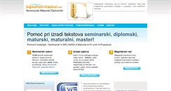 Desktop Screenshot of diplomski-radovi.com