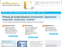 Tablet Screenshot of diplomski-radovi.com
